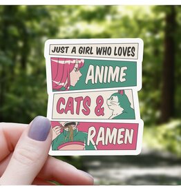 Just a Girl Sticker