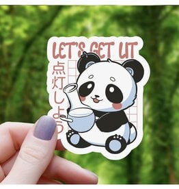 Lit Panda Sticker