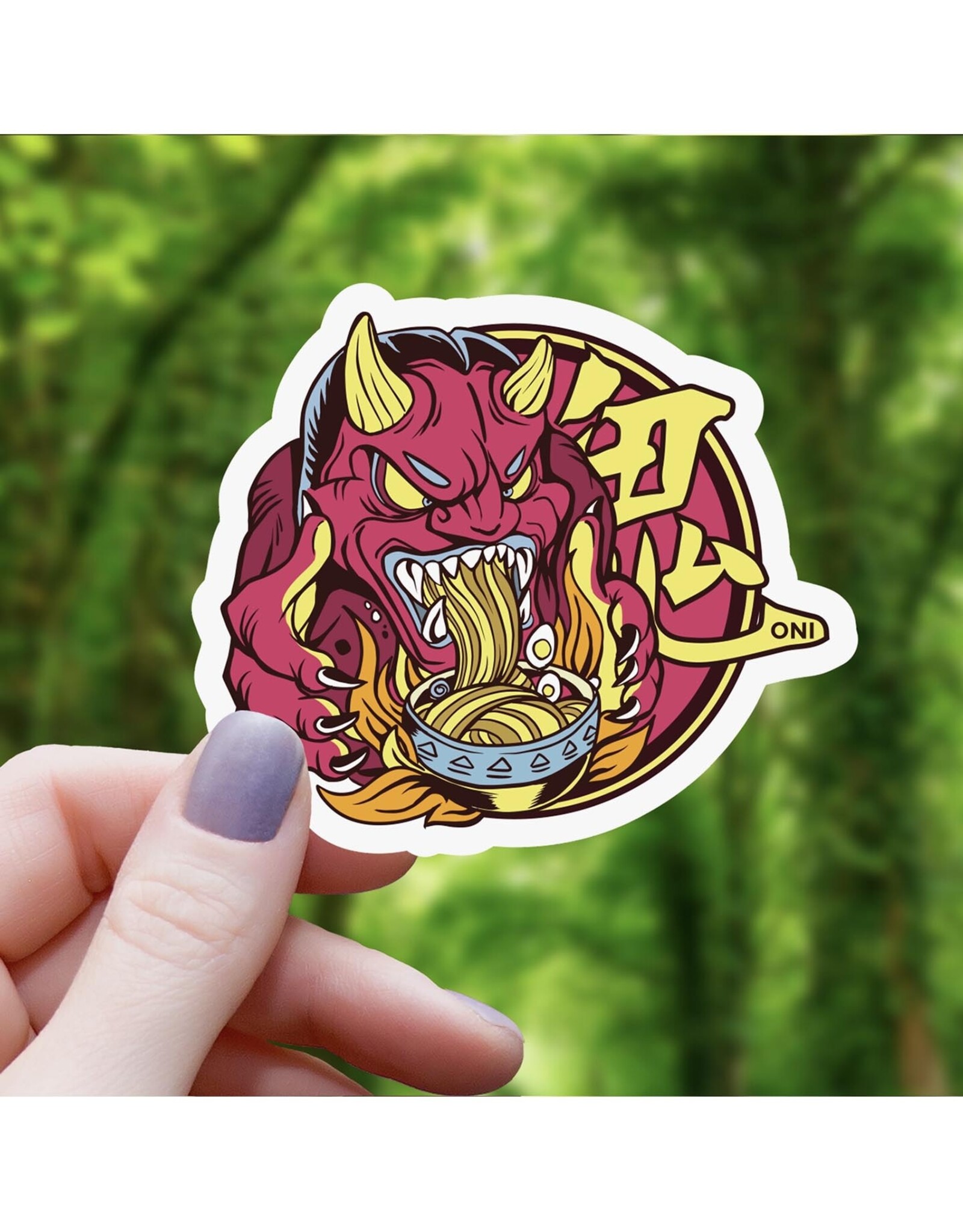 Ramen Oni Monster Sticker