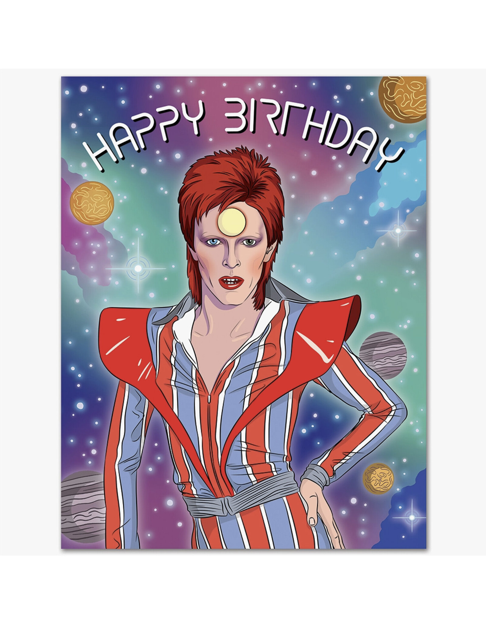 Happy Birthday Star (Bowie) Greeting Card