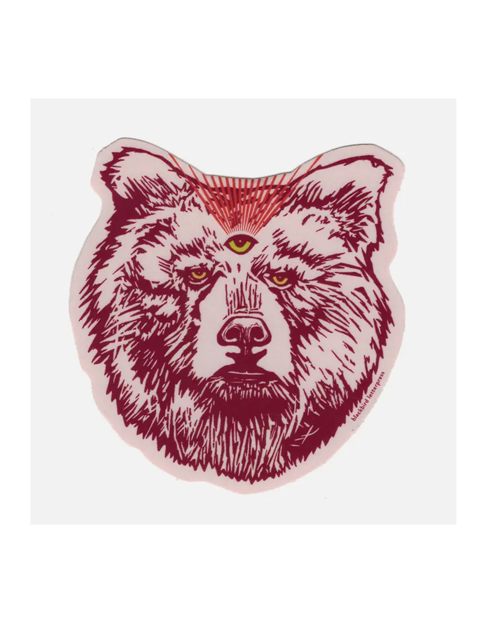 Third Eye Grizzly Bear Sticker