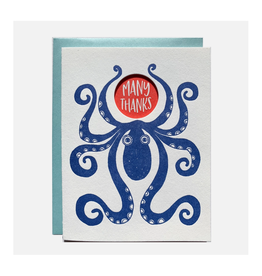 Many Thanks Octopus Greeting Card