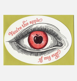 You're the Apple of My Eye Diecut Greeting Card