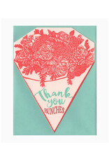 Thank You Bunches Bouquet Greeting Card