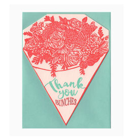 Thank You Bunches Bouquet Greeting Card