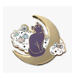 Moon Cat Enamel Pin