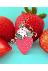 Strawberry Rabbit Enamel Pin