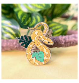 Yellow Corn Snake Enamel Pin