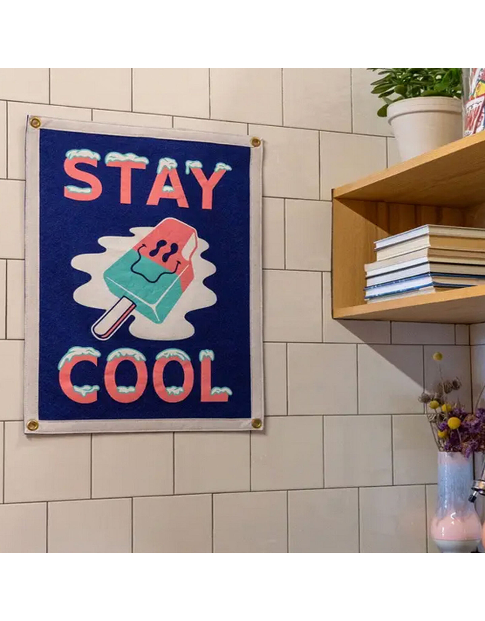 Stay Cool Popsicle Camp Flag