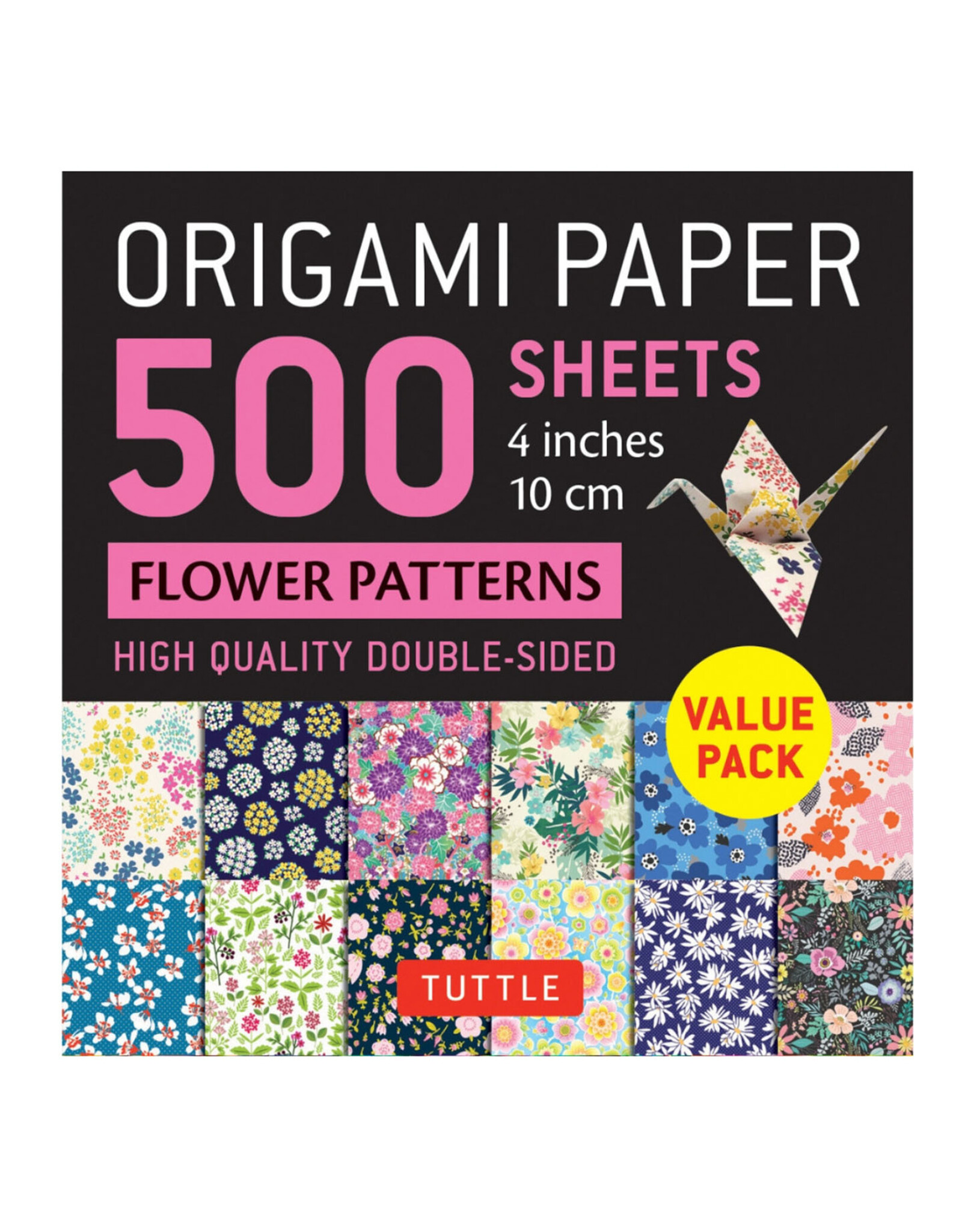 Origami Paper - 500 Flower Patterns Sheets