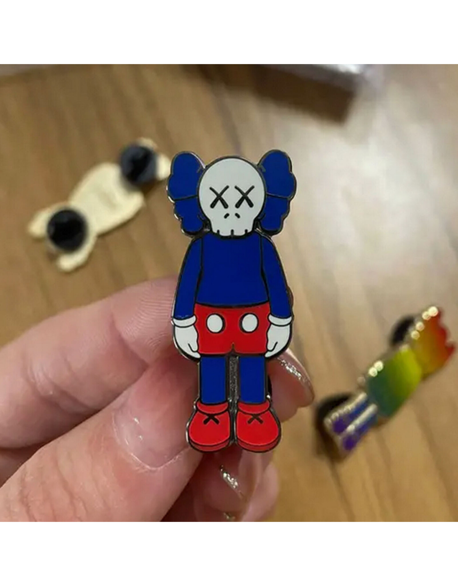 HypeBeast KAWS Independence Day Enamel Pin
