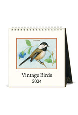 2024 Desk Calendar: Vintage Birds