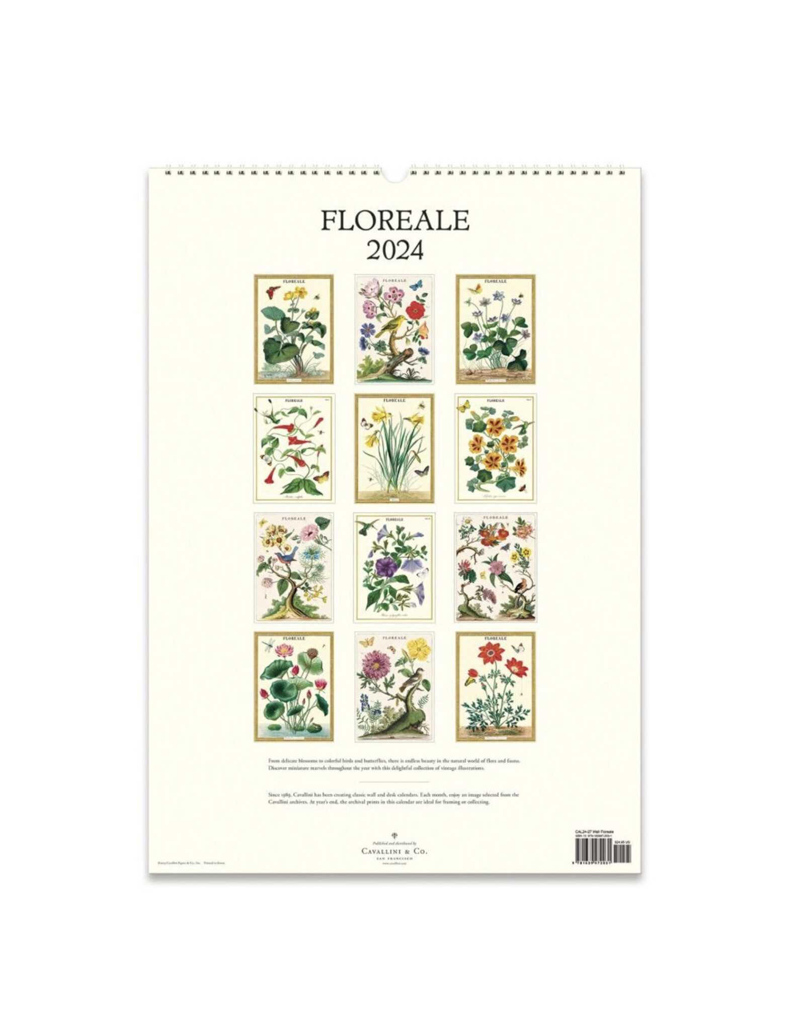 2024 Wall Calendar : Floreale - Home