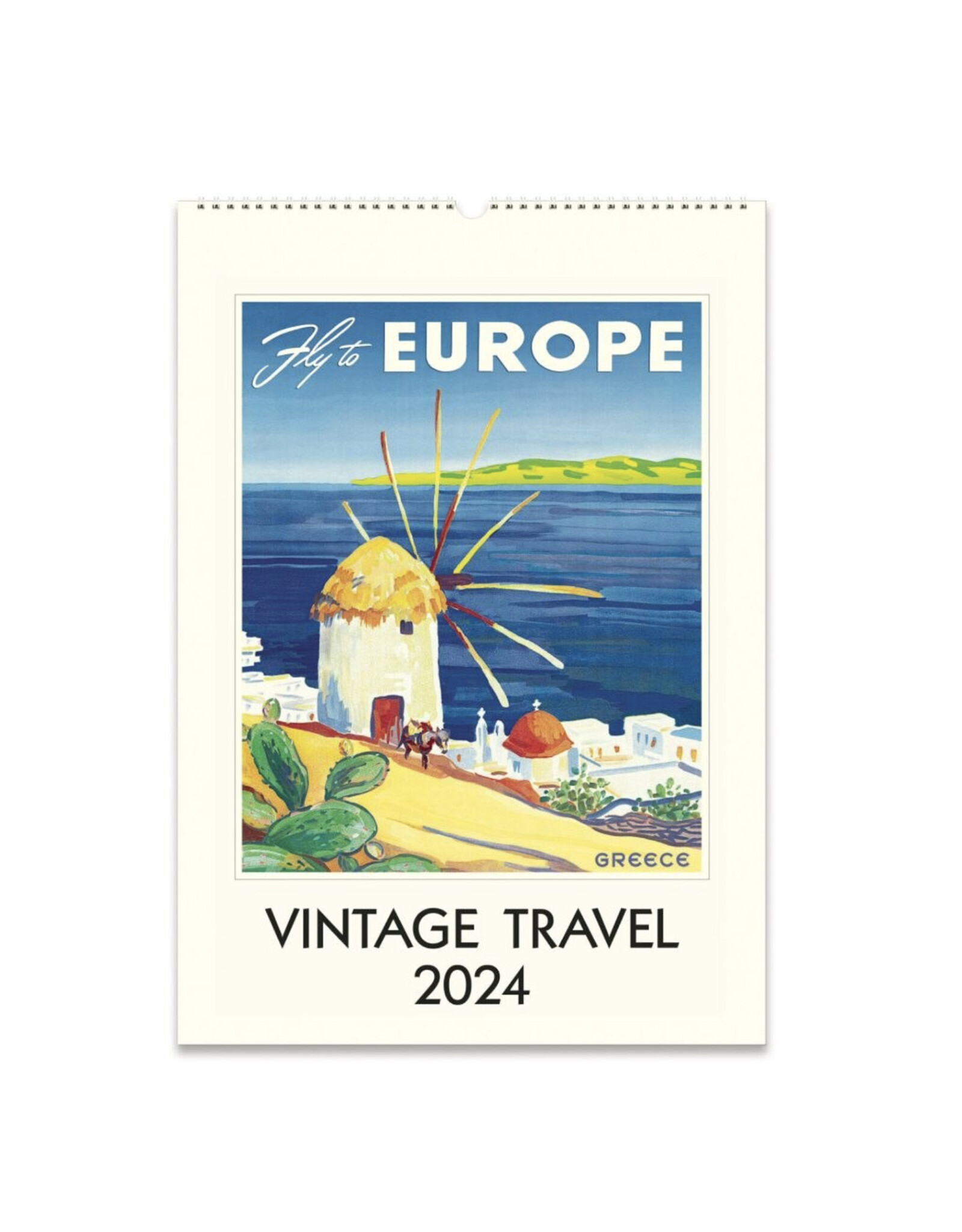 2024 Wall Calendar : Vintage Travel