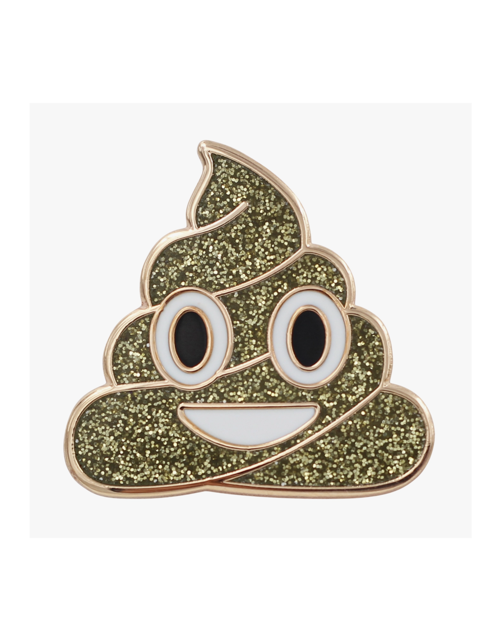 Gold Poop Emoji Enamel Pin