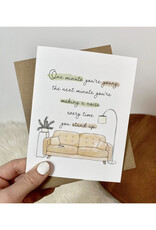 Making a Noise Every Time You Stand Up Greeting Card