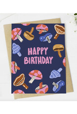 Happy Birthday Mushrooms Greeting Card