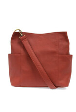 Kayleigh Side Pocket Bucket Bag - Red