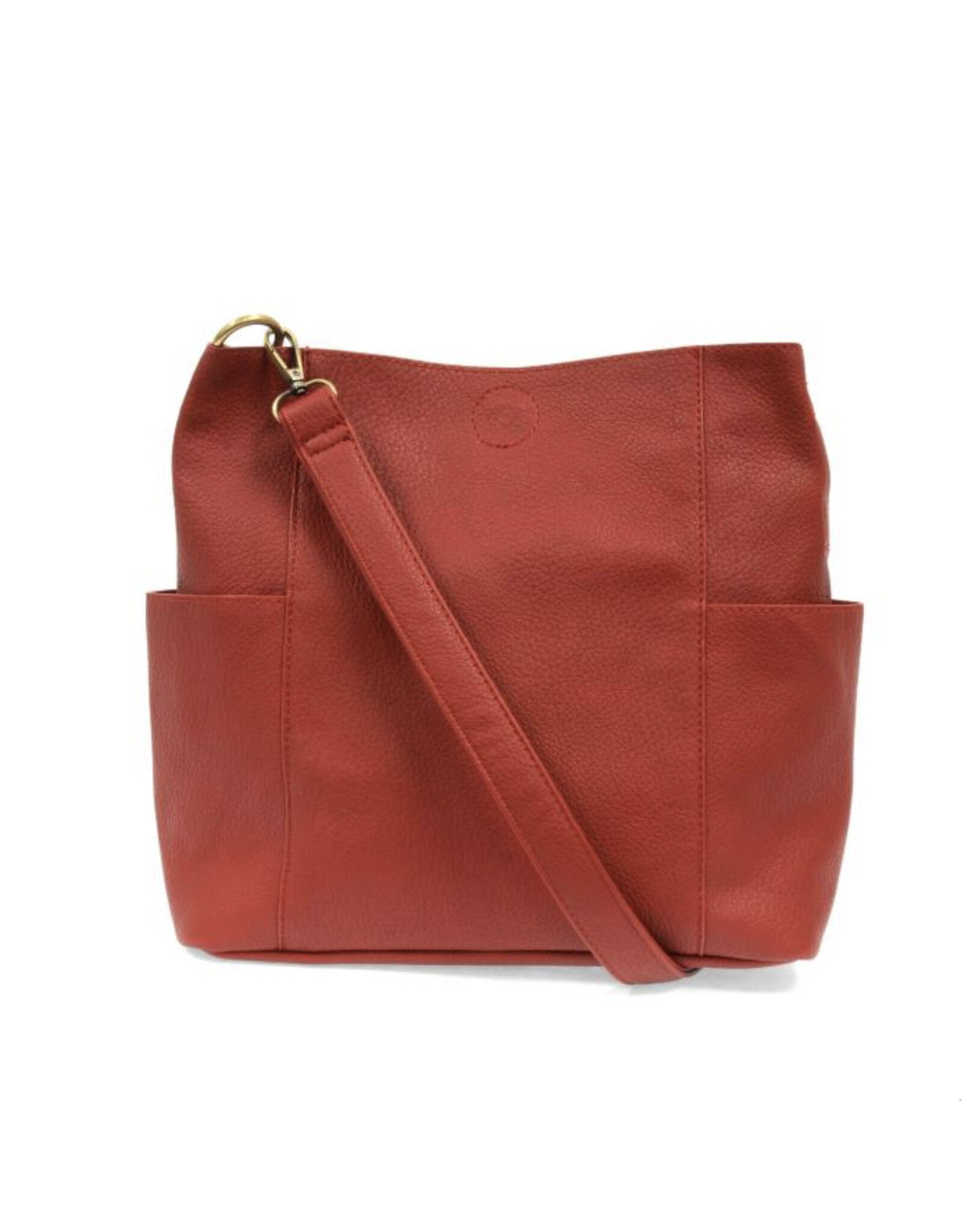 Kayleigh Side Pocket Bucket Bag - Red
