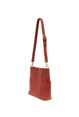 Kayleigh Side Pocket Bucket Bag - Red