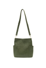 Kayleigh Side Pocket Bucket Bag - Hunter Green