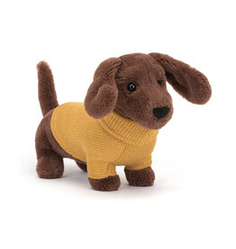 Sweater Sausage Dog (Yellow)