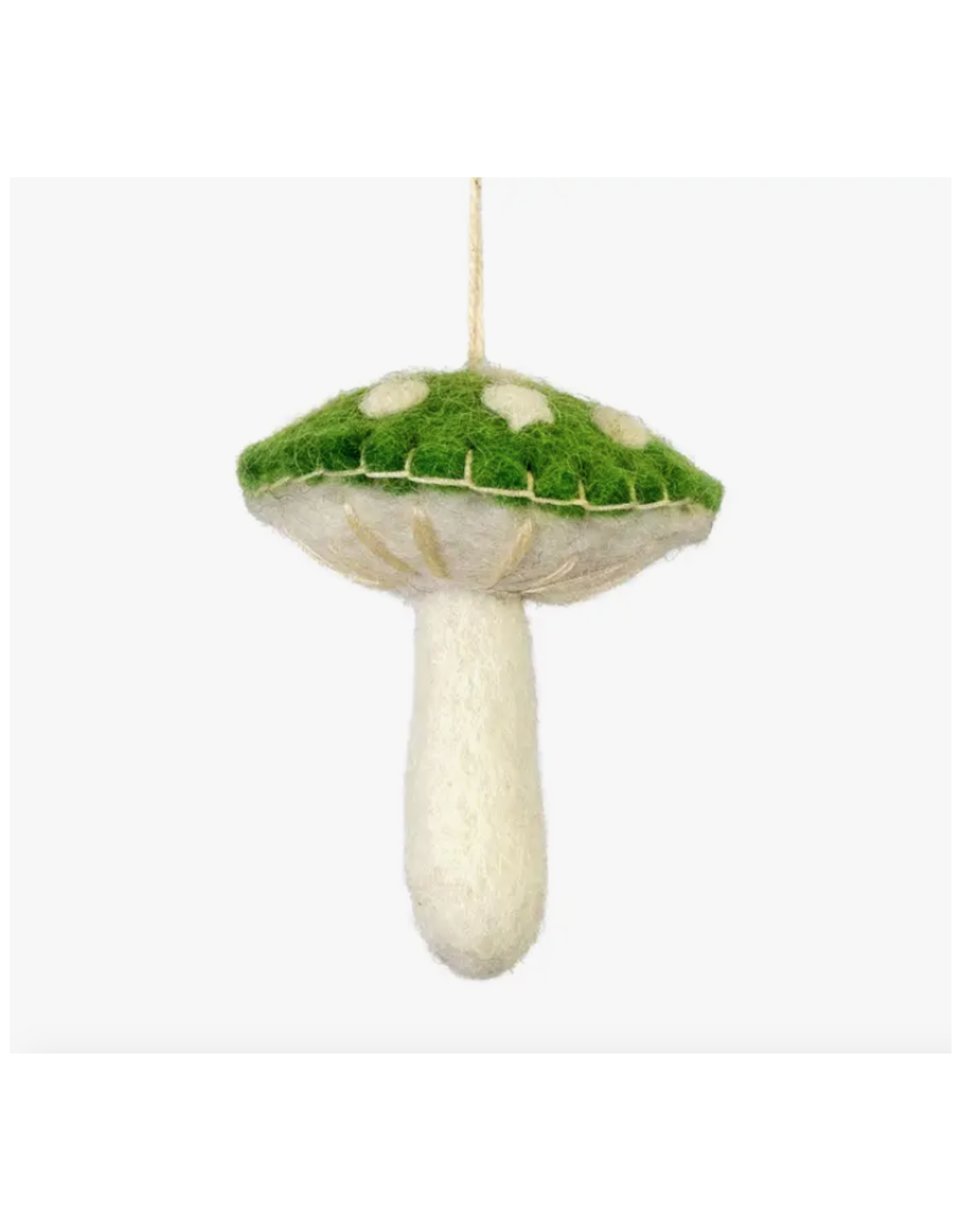 Green Wild Mushroom Ornament *