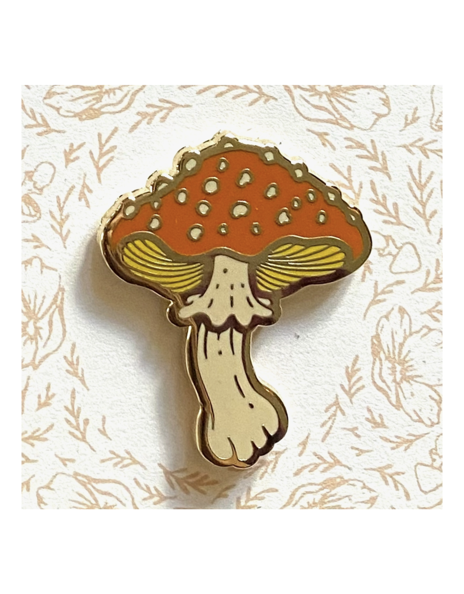 Red Cap Mushroom Enamel Pin