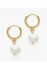 Fresh Water Pearl Huggie Earrings