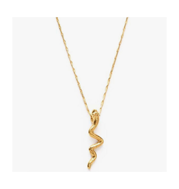 Tiny Gold Serpent Necklace