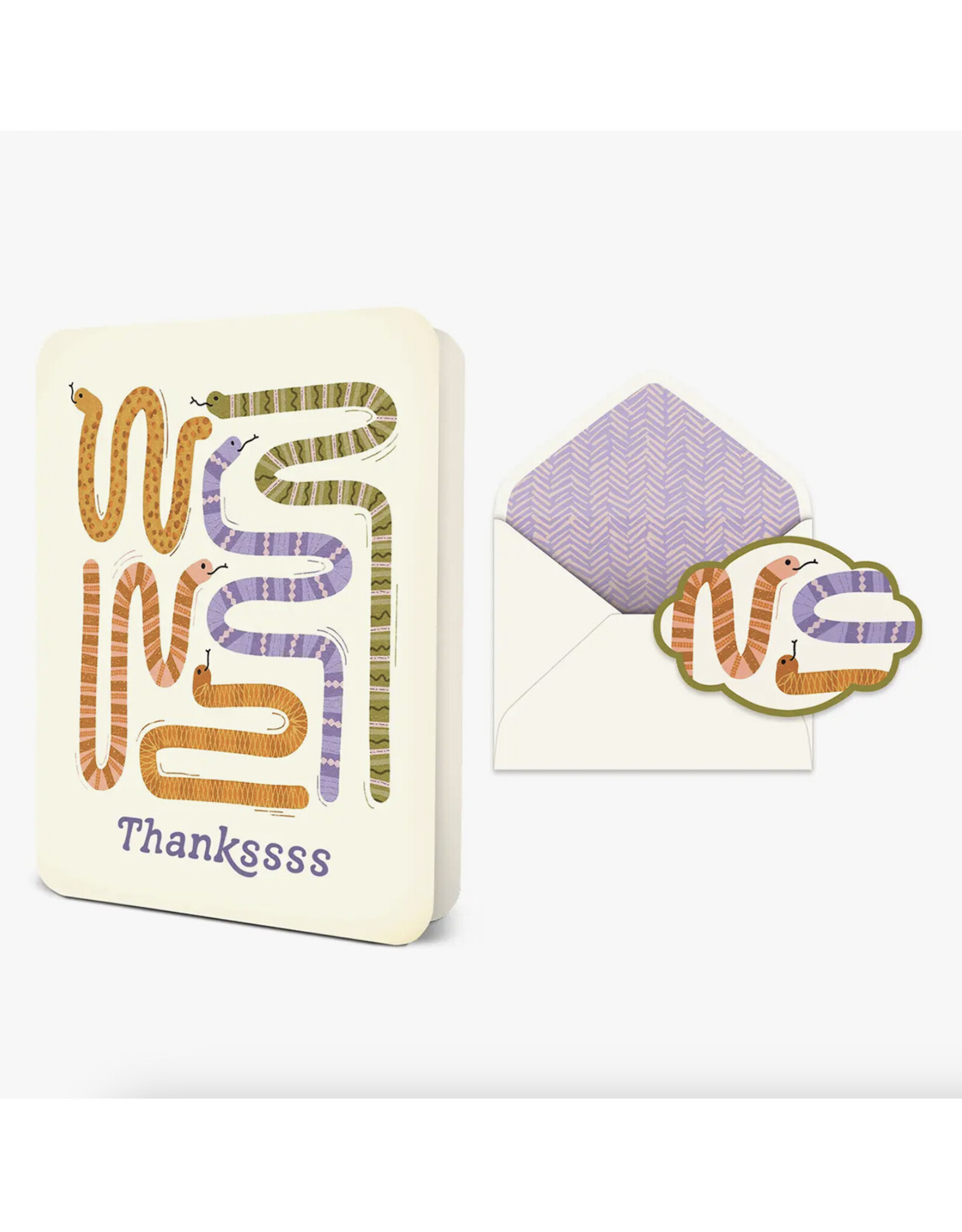 Thankssss Snakes Greeting Card