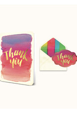 Gold Foil Thank You (Gradient) Greeting Card