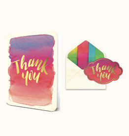 Gold Foil Thank You (Gradient) Greeting Card