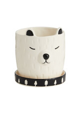 Barry Polar Bear Planter *