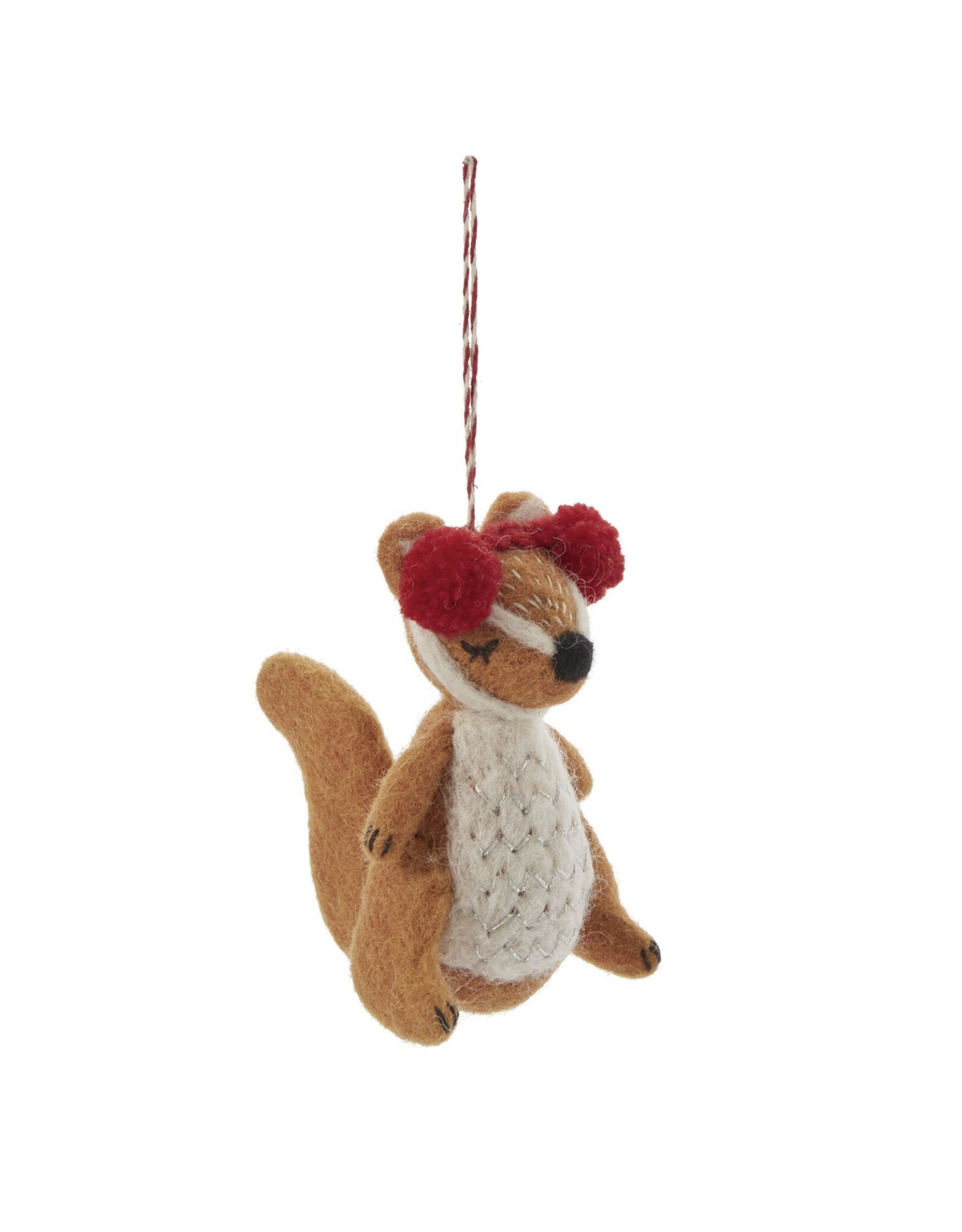 Mellow Squirrel Felt Ornament *