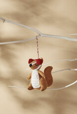 Mellow Squirrel Felt Ornament *