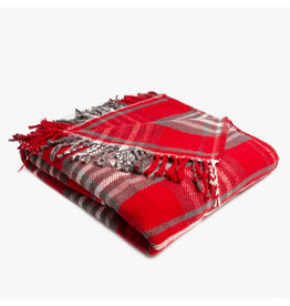 Cotton Scotch Blanket Red / Gray