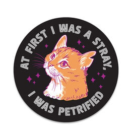 At First I Was a Stray (Cat) Sticker