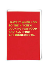 Ingredients Greeting Card