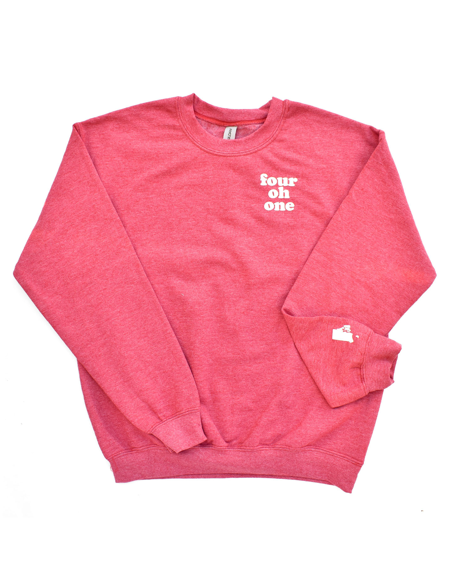 Four Oh One Crewneck Sweatshirt Heather Red