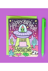 Happy Birthday Earthling Greeting Card
