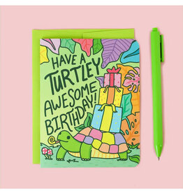 Turtley Awesome Birthday Greeting Card