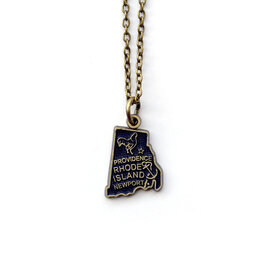 Rhode Island Charm Necklace - Midnight