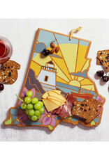 Rhode Island Cutting Board with Artwork By Summer Stokes