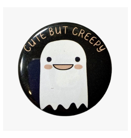Sparkletown Studios Cute But Creepy Ghost Button