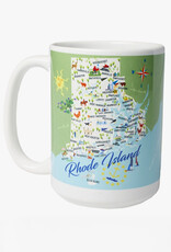 Rhode Island Map (Galleyware) Mug