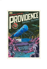 Strange Worlds of When! Postcard - Big Blue Bug