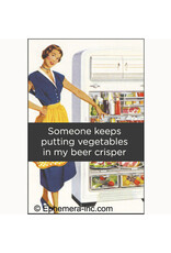 Vegetables in my Beer Crisper Magnet