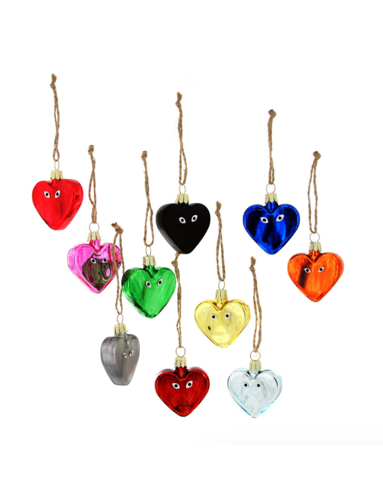 Heart With Eyes Ornament (Assorted)