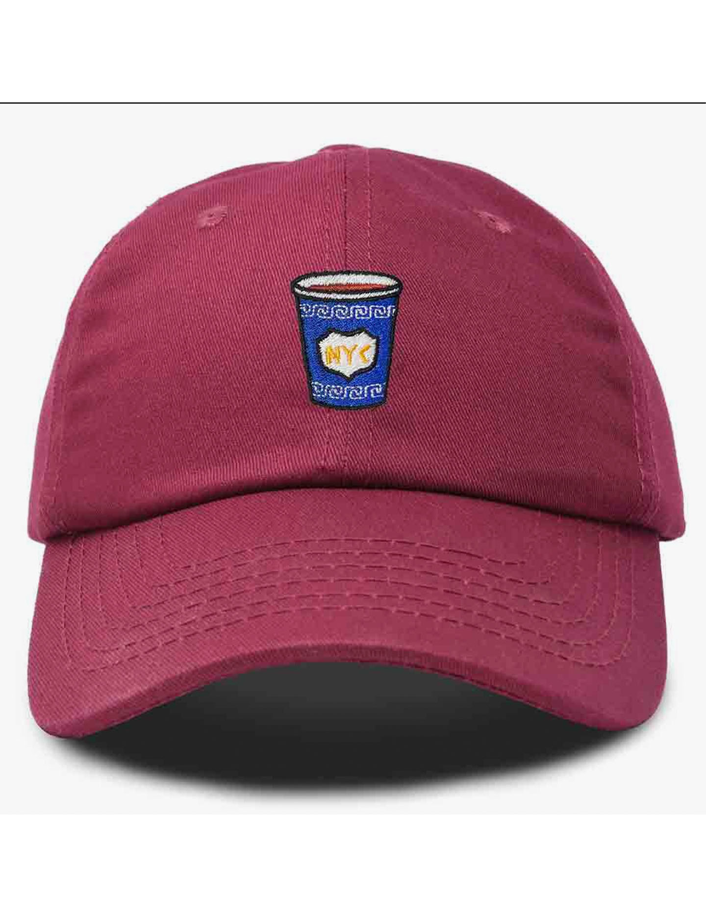 Classic Nyc Coffee Cup Hat Maroon Home